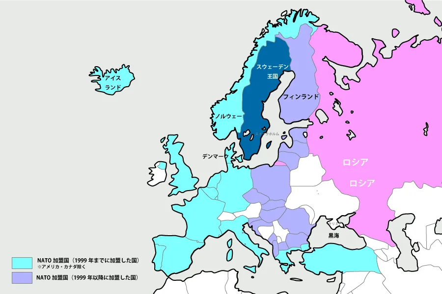 ヨーロッパ地図スウェーデン