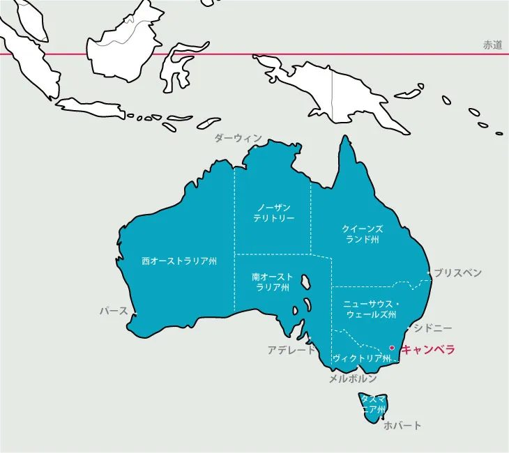 オーストラリア地図