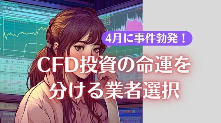 CFD投資の命運を分ける業者選択