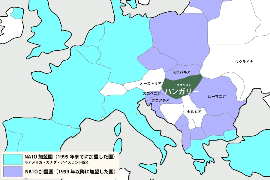 ヨーロッパ地図　ハンガリー